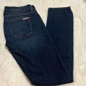 Hudson Jeans Dark Blue Straight Leg Women's Jeans